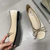 Fashion Silk Women Ballet Flats Shoes Footwear Designer Shallow Female Round Toe Butterfly-Knot Ladies Flats Slides Shoes 3