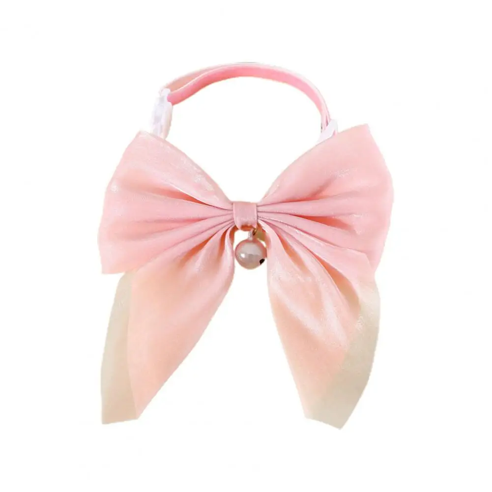 

Stylish Bright Color Safe Buckle Bowknot Pet Kitten Cat Velvet Collar Pet Accessories Pet Collar Pet Neck Circle