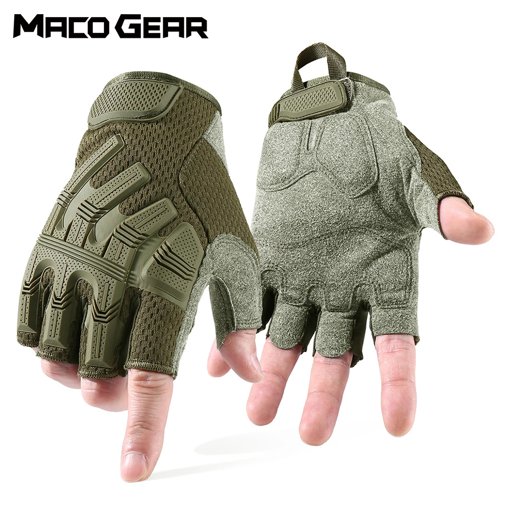 Details about   Men's Half Finger Gloves Outdoor Tactical Military Fingerless Cycling US STOCK 