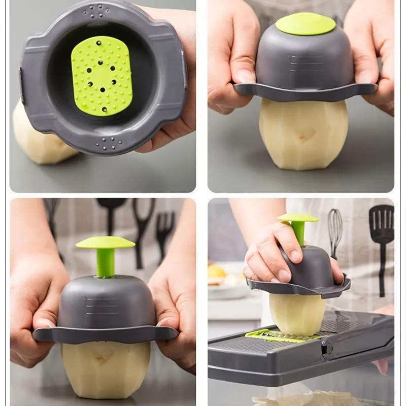 Multifunctional Vegetable Chopper 14 In 1 Cutter Dicer Slicer Mandoline For Onion Potato Tomato
