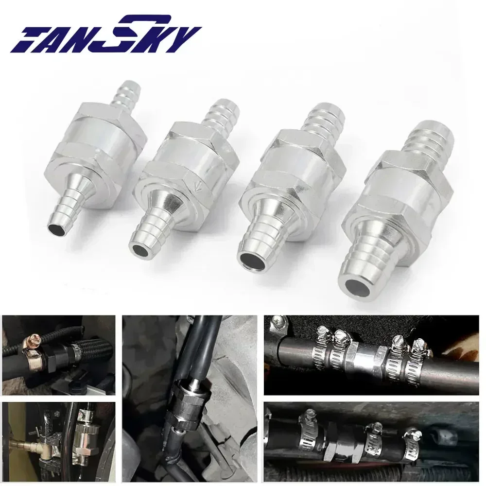 TANSKY Aluminium Alloy One Way Check Valve Fuel Non Return Check Valve Petrol Diesel Oil Gas EPAA22G01KM