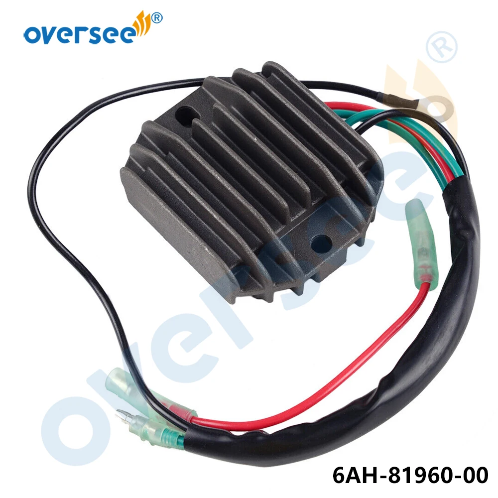 OVERSEE 6AH-81960-00 RECTIFIER & Regulator For YAMAHA 4 Stroke 15HP 20HP F15 F20 Outboard Engine