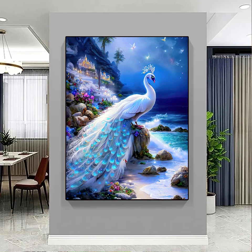 Hot Sale Small Size Green Peacock Full Drill Diamond Painting Stone Art  Painting - China Full Drill Diamond Painting and Peacock Diamond Painting  price