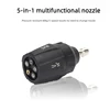 Multifunctional 5 in 1 Quick Connect AdapterHigh Pressure Turbine Nozzle Adapter High Pressure Washer Nozzles 1