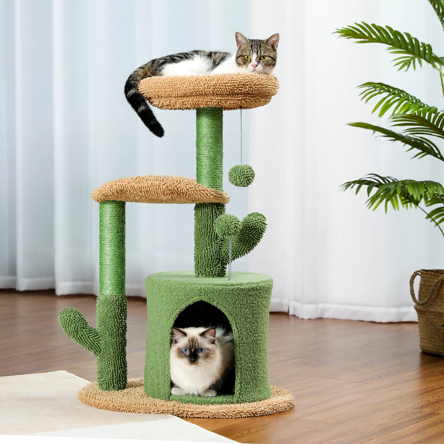 Cactus Cat Tree Diy Cactus Cat House Diy Cat Scratching