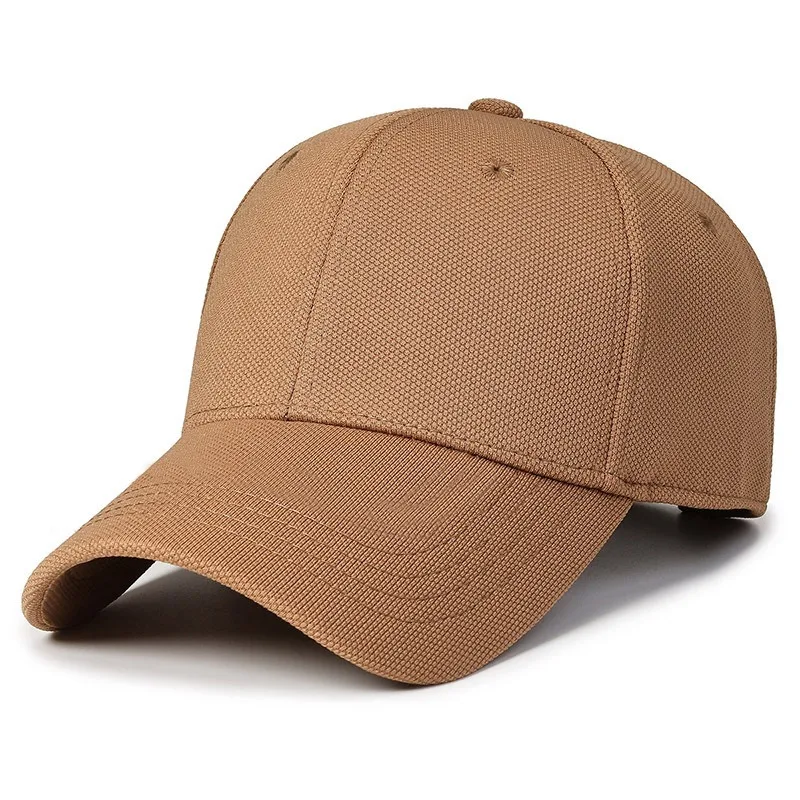 Solid Color Hard Top Baseball Cap for Men & Women - Breathable Sporty Casual Sun Hat