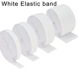 Versatile Knit Double - Sided Elastic Band for DIY Crafting and Sewing Projects (White Elastic band)