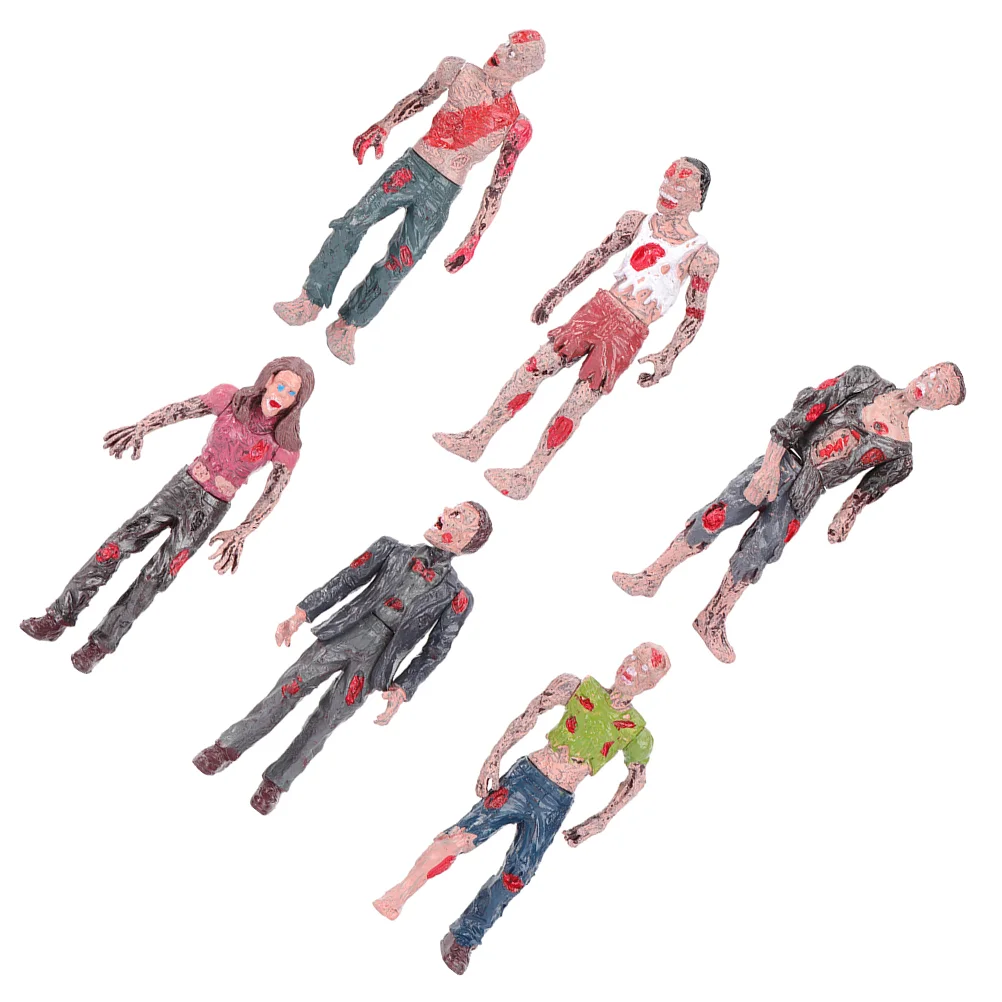 

Zombie Mini Model Statuette Festival Prank Toys Corpse Dolls Plastic Layout Figures