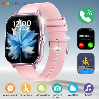 SIMSONLAB New Smart Watch Bluetooth Call Fitness Tracker Heart Rate Sleep Record Outdoor Sport Watch for  Android/IOS Men Women 1