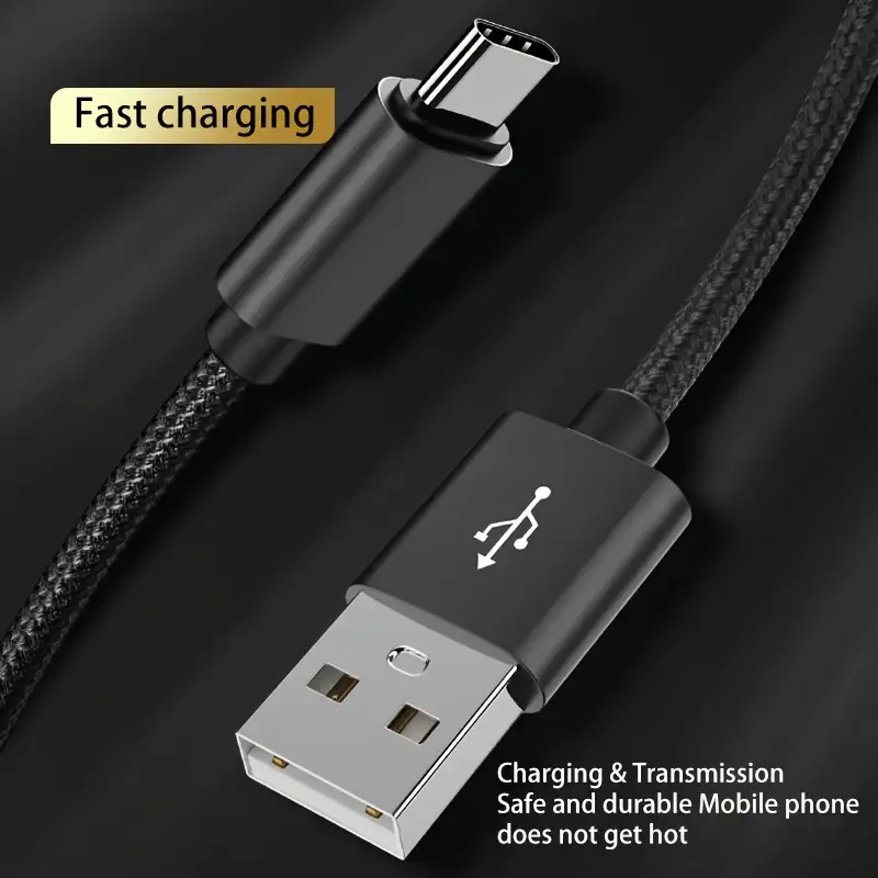 High-Speed USB Charging Cable - 1M Long Durable Data Charger Cord