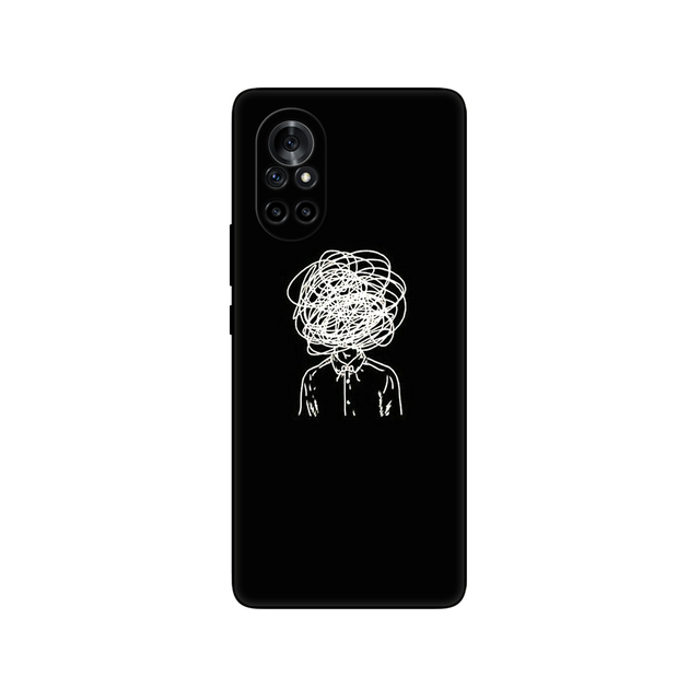 Huawei Nova 8 Case Nova8 5G 4G Back Cover For Huawei Nova 8 5G Phone Cases Soft Silicone TPU Fundas 6.57 inch black tpu case