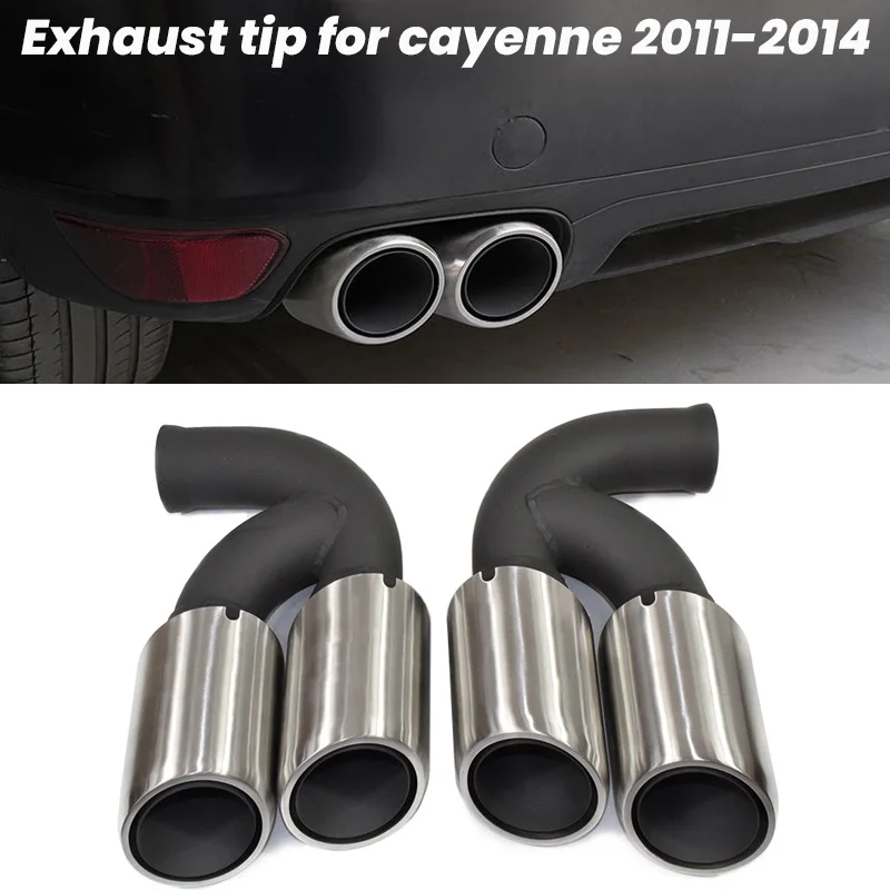 CarAccessoriesStainlessSteelQuadExhaustTipForPorscheCayenne