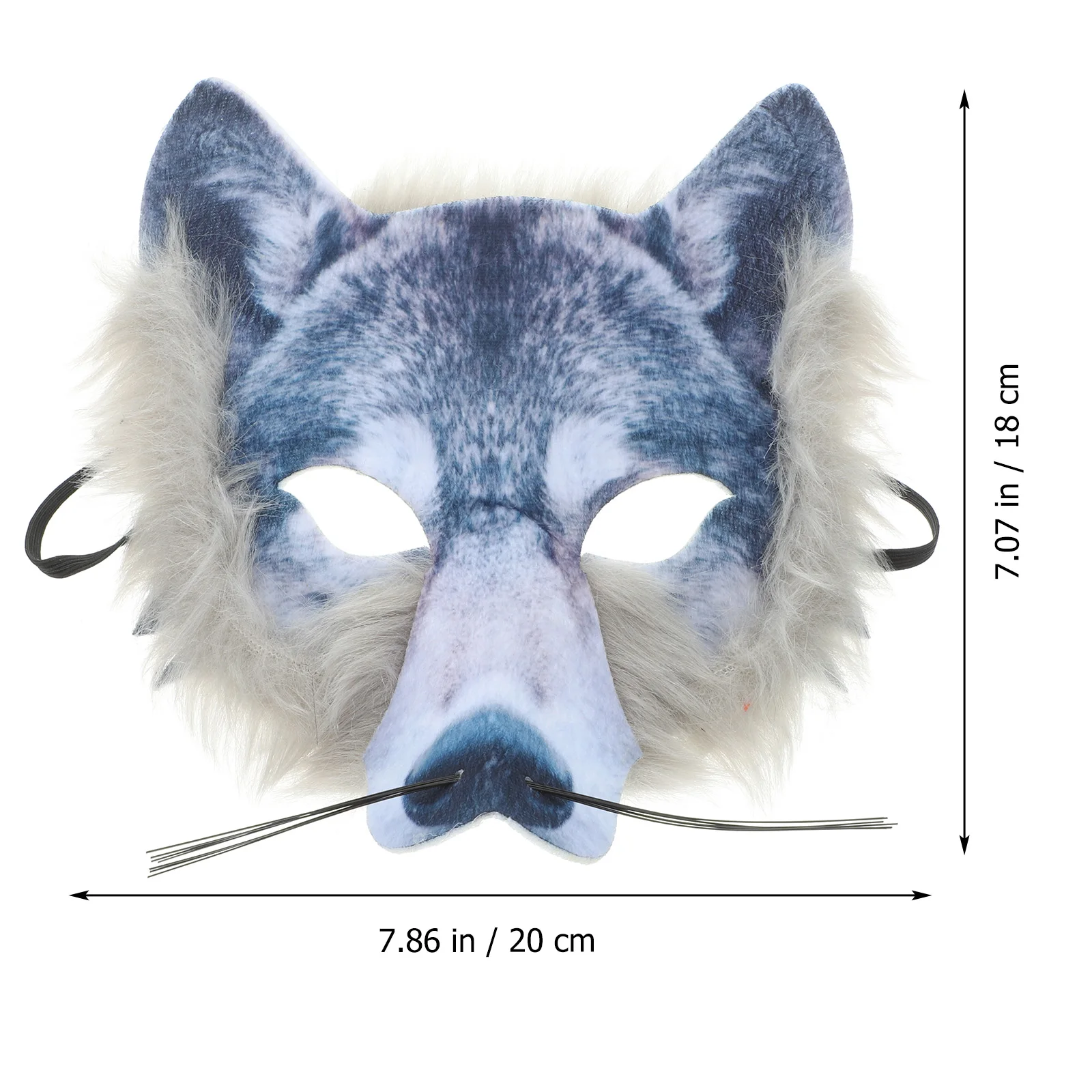 1pc Halloween Party Maske gruselige Wolf Maske PVC Tier Gesichts maske Cosplay Prop Maskerade Kostüm verkleiden Zubehör