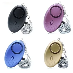 Personal Safety Alarm with LED Light and Keychain - 130dB Protection (4pcs mix)