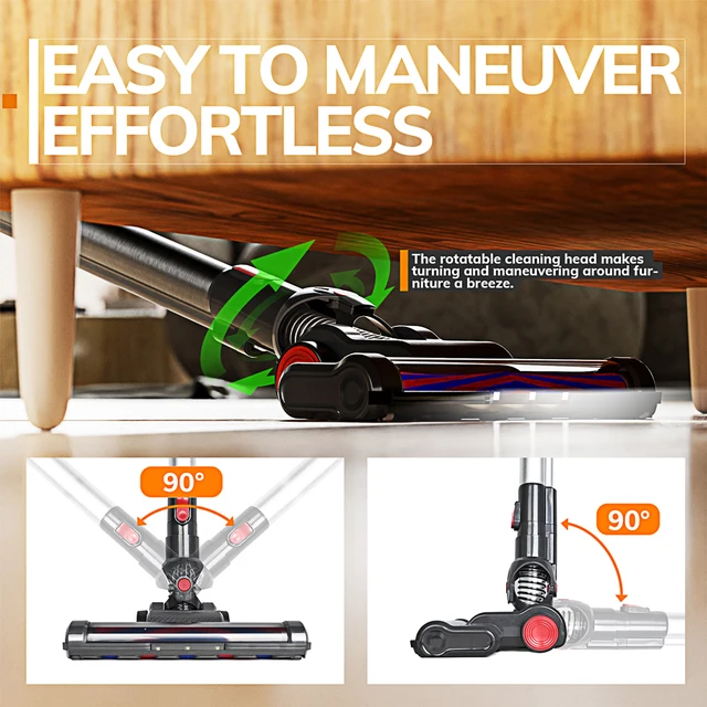 Aspirador de pó portátil MIUI com tela sensível ao toque