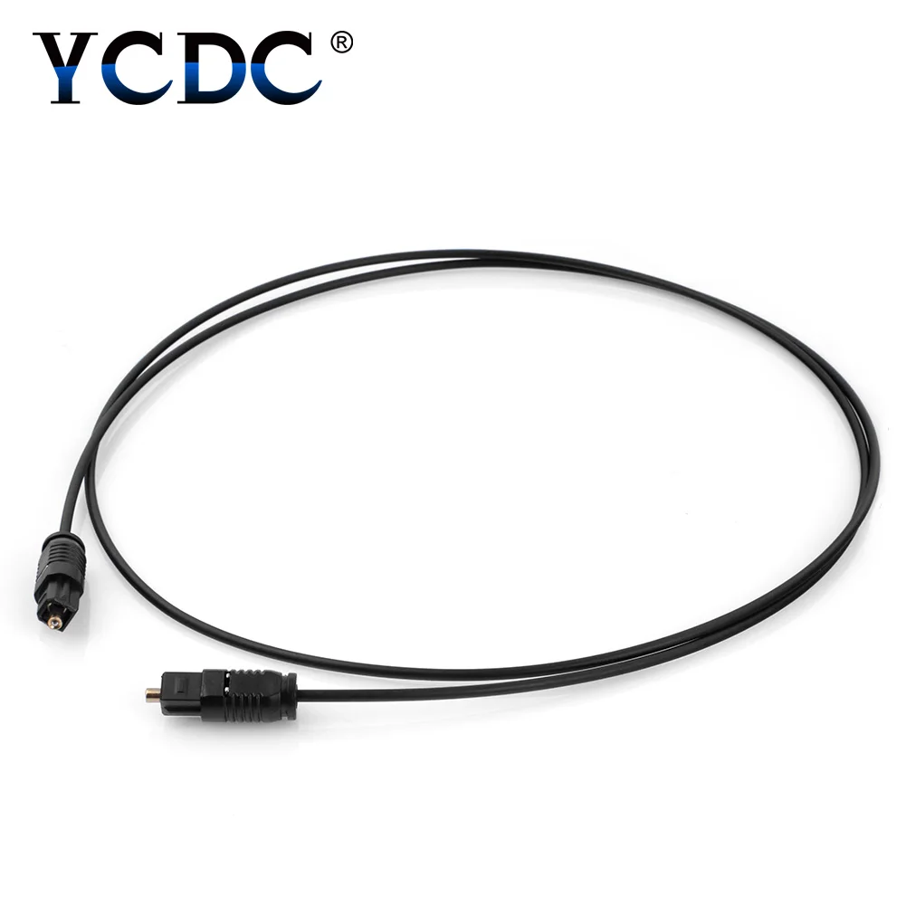 10M 5M 3M 1M 1.5M 2M OD 2.2 Optical Cable Digital Audio Optical Optic Fiber Cable Toslink SPDIF Cord PVC For DVD VCR CD Player 75 inch tv bracket