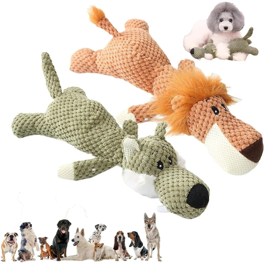 

Dog Toys, Invincible Tough Animals, Designed for Heavy Chewers, Animals for Heavy Chewers, For Aggressive Chewers