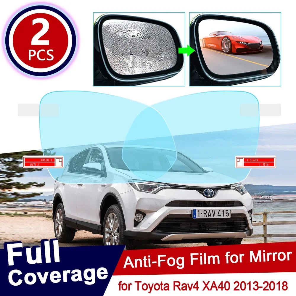 

for Toyota Rav4 XA40 2013~2018 RAV 4 40 Full Cover Anti Fog Film Rearview Mirror Rainproof Anti-Fog Films Accessories 2014 2015