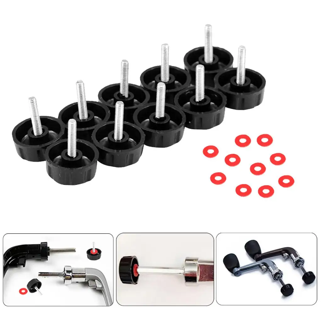 10 Pcs. 2mm Plastic Screw Knob Replacement Screws Nuts For Fishing Reel
