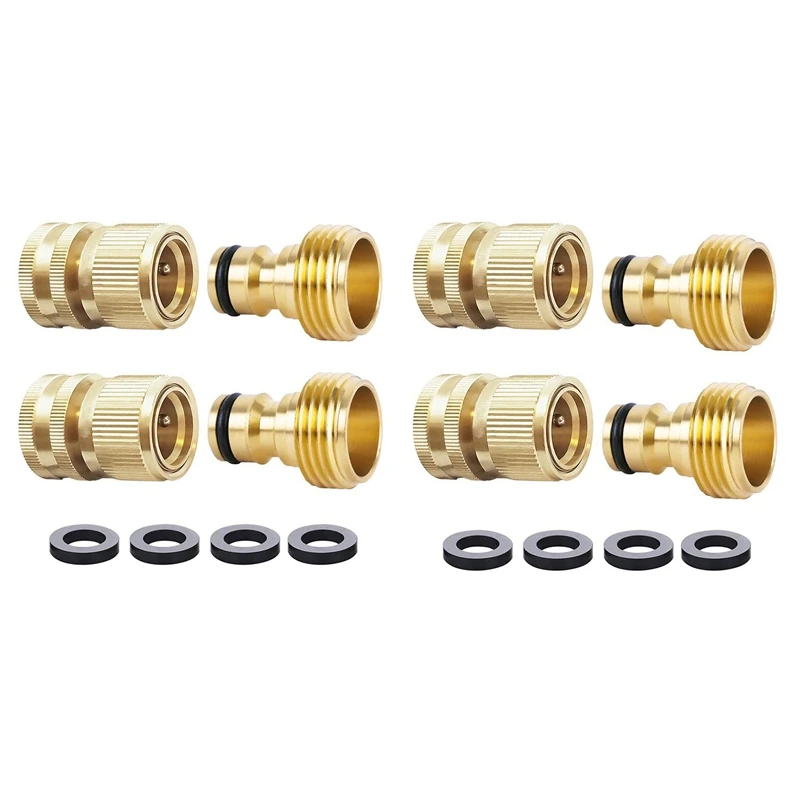 

New Hose Quick Connector Water Hose Qucik Connect Garden Hose Connectors Brass Hose Connectors Water Quick Connect Fittings