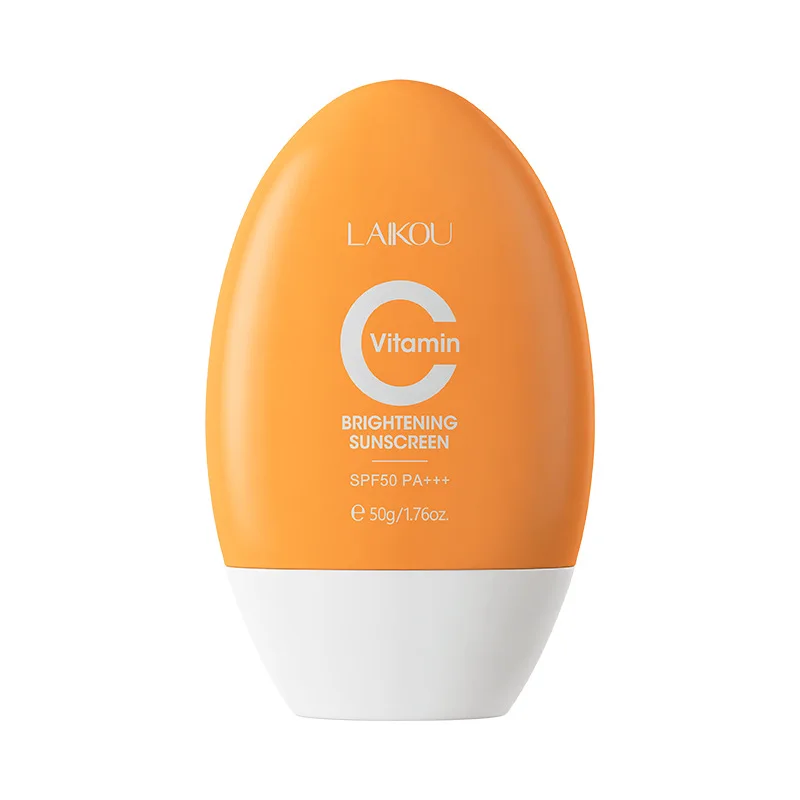 Facial Sunscreen LAIKOU Vitamin C Face Sunscreen Ultra SPF50 Body Anti-Shine Invisible Fluid Anti-Imperfection