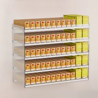 Cigarette Shop Showcase Acrylic Display Stand Racks Automatic Pusher Display Cigarette Cabinet Rack Holder for Supermarket Store 1