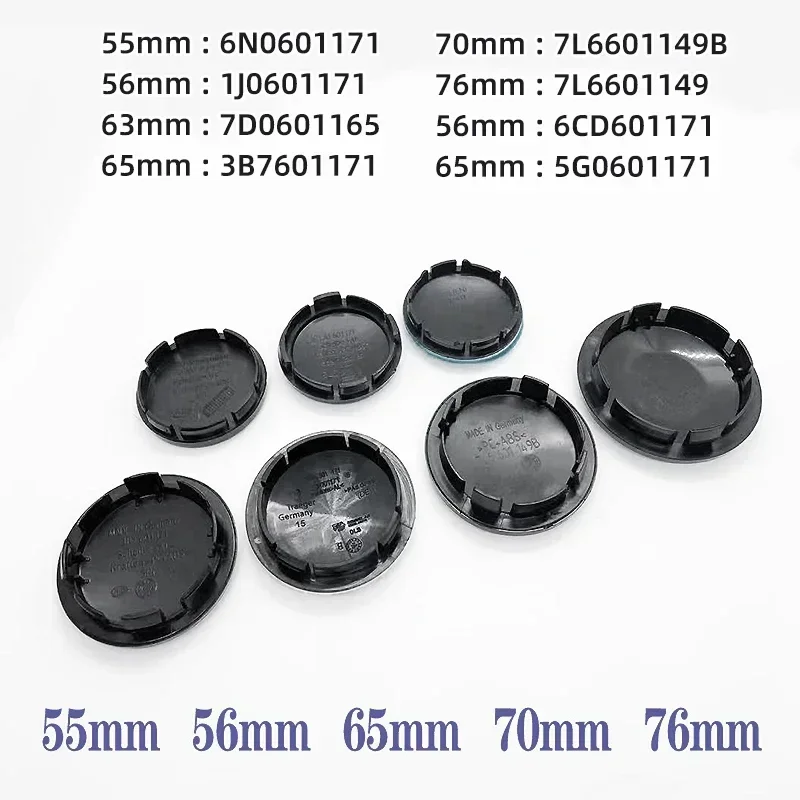 폭스바겐 VW 2025용 VW 폴로 56MM/65MM/66MM 순정 자동차 휠 센터 허브 캡 커버 폭스바겐 VW R GTI 엠블럼 자동차용