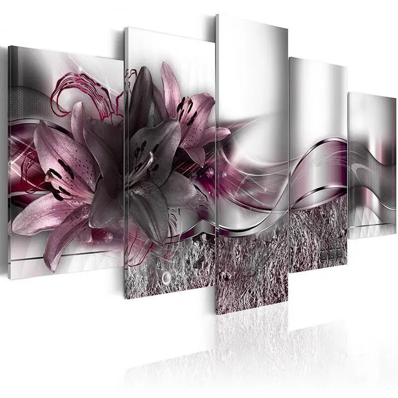 

5Pcs Unframed Modern Art Oil Painting Canvas Print Wall Picture Home Room Decor