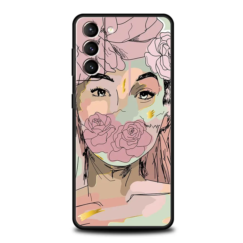 Paris Blue Butterfly & Flower Design Phone Case