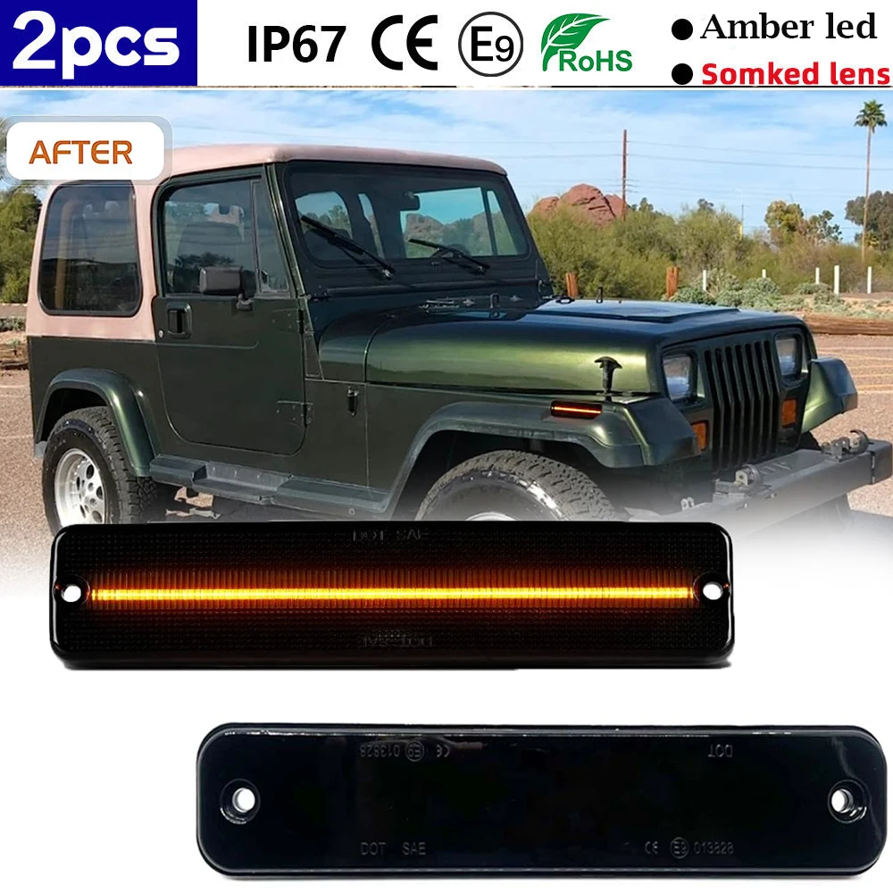 

2 шт., задний указатель поворота для Jeep Wrangler YJ 1987 1995 1988 1989