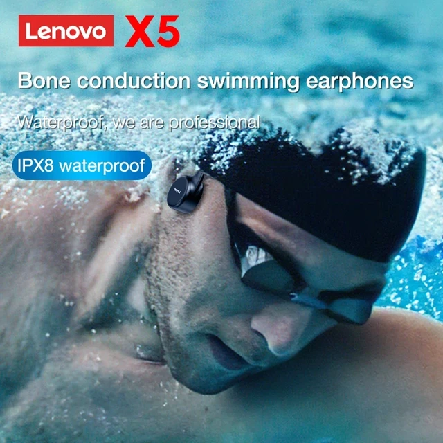Lenovo Bone Conduction Earphones X3 Pro Bluetooth Hifi Ear-hook Wireless Headset with Mic Waterproof Earbud 5