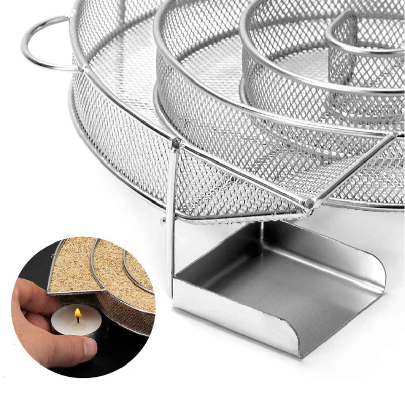 BBQ Box Stainless Steel Net for Cold Smoke Generator BBQ Accessories Salmon Meat Burn Cooking Stainless Bbq Tools