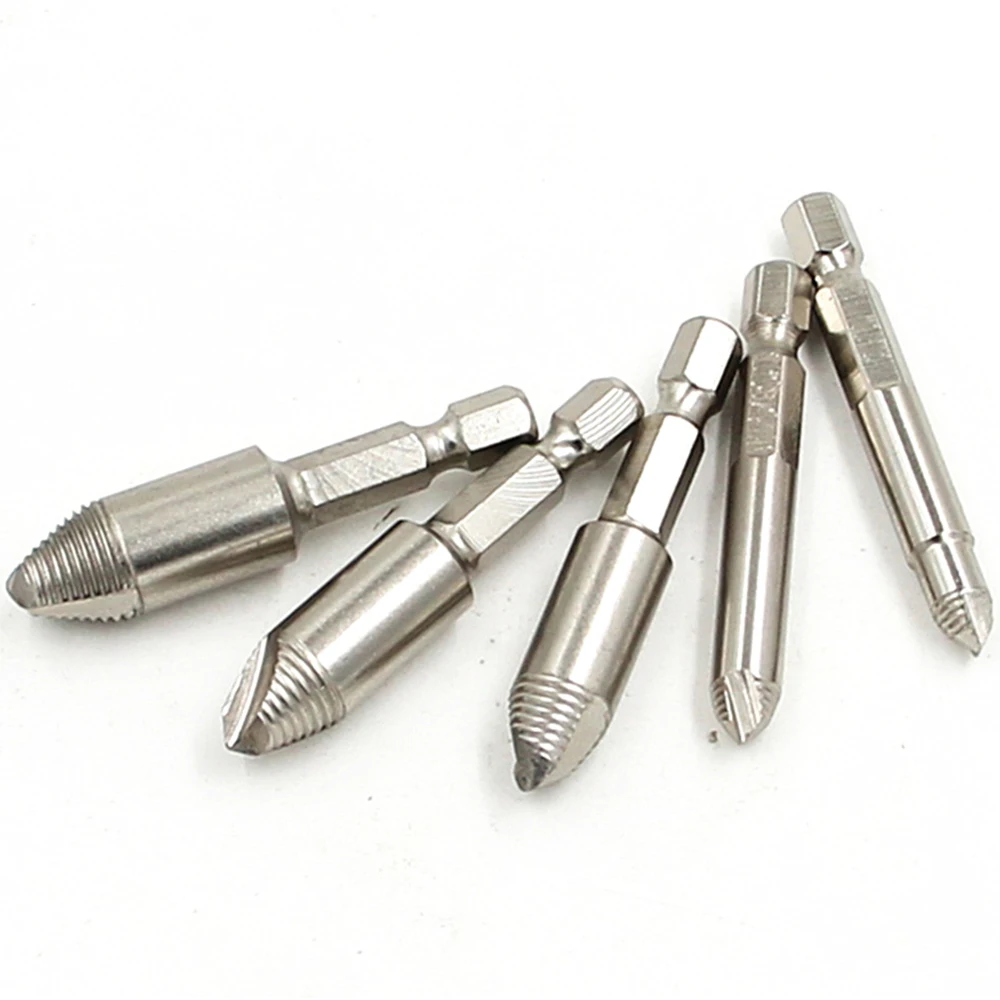 5pc hexagonal handle single head screw extractor set - image 6