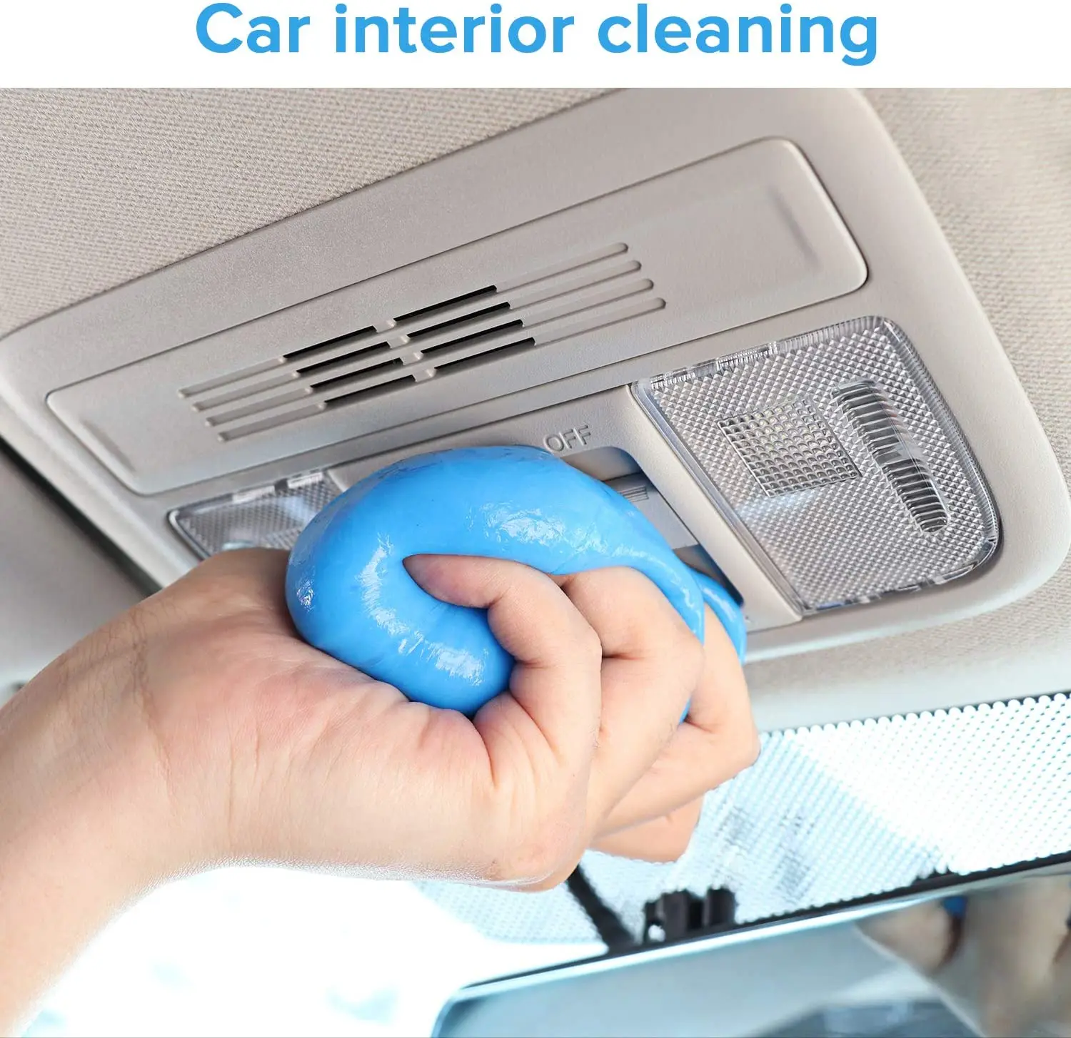 Car Air Vent Magic Dust Cleaner Gel Household Auto Laptop Keyboard Cleaning Gel Office Gap Wash Mud Removal Slime Rubber 1pc