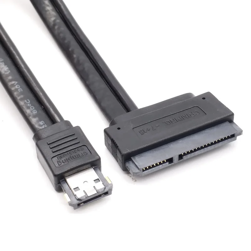 цена New Dual Power Esata Usb 12v 5v Combo To 22pin Sata Usb Hard Disk Cable High Quality Hot Selling Accessories