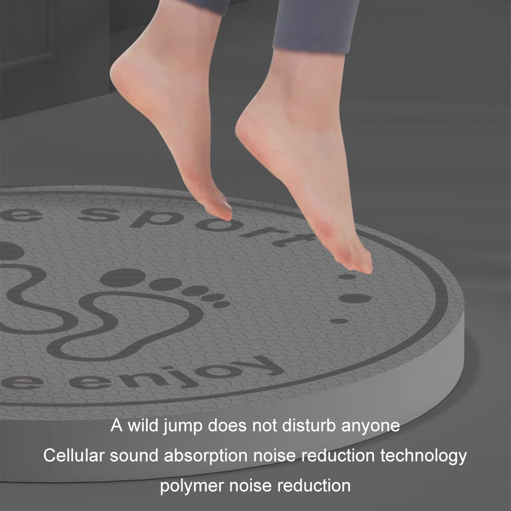 Anti Slip Jump Rope Mat 12MM Thickness Round Rope Skipping Pad 60cm Soundproof Silent Yoga Mat Dancing Cushion Fitness Equipment