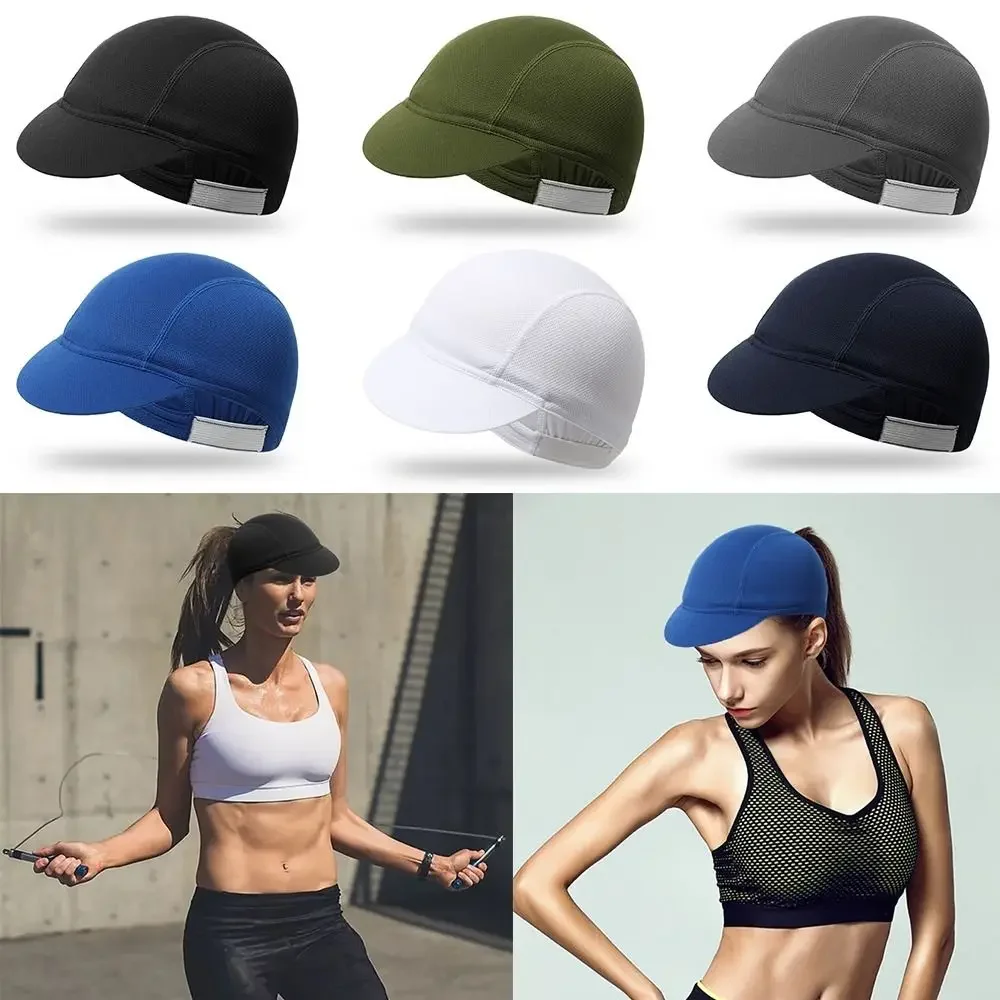 New Cycling Cap Bicycle Hat With Visor UV Protection Sun Block Headwear For Men Women Road Bike Head Caps Helmet Liner