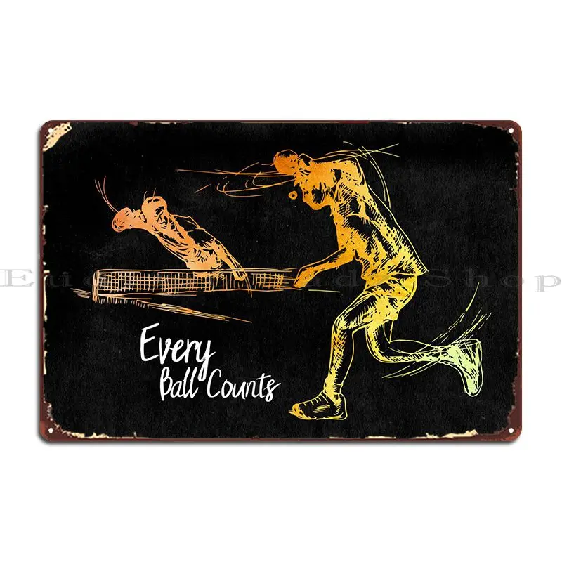 

Настольная теннисная Дуэль металлический знак Печать клубный бар Печатный дизайн оловянный знак плакат