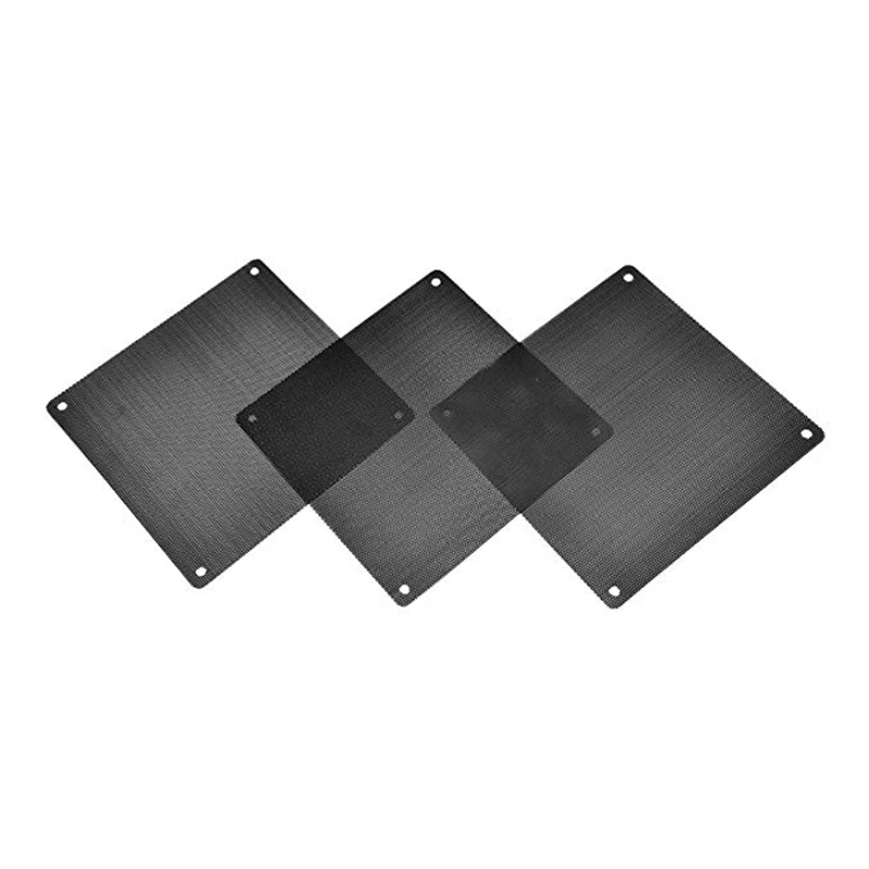 Filtri Antipolvere Per Ventole PC 120mm - Set 10 Pezzi Con Viti - PVC Nero