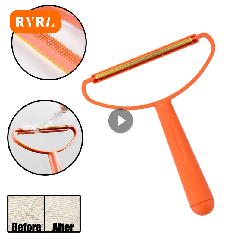 NewPortablePetHairRemoverBrushManualLintRollerSweatersSofa