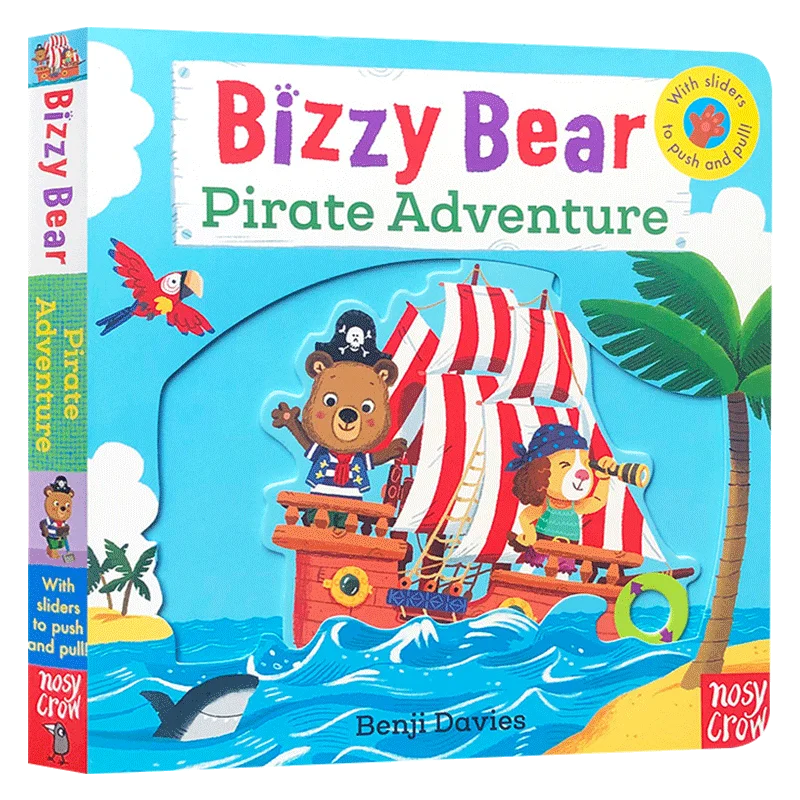 

Bizzy Bear пиратские приключения, детские книги для возраста 3, 4, 5, 6 лет, английские книги с картинками, 9780763665197