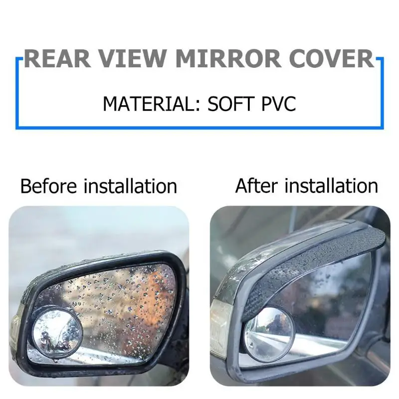 Carbon Fiber Car Side Rear View Mirror Rain Eyebrow For Honda Accord Civic CRV Fit HR-V Vezel Odyssey City Jazz Jade Stream