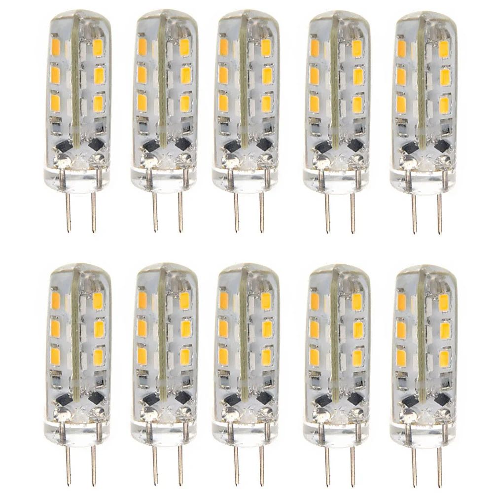 

10pcs Energy-saving G4 DC 12V 15W 24 3014 SMD LED Bulbs LED Lamps Lights (Warm White)