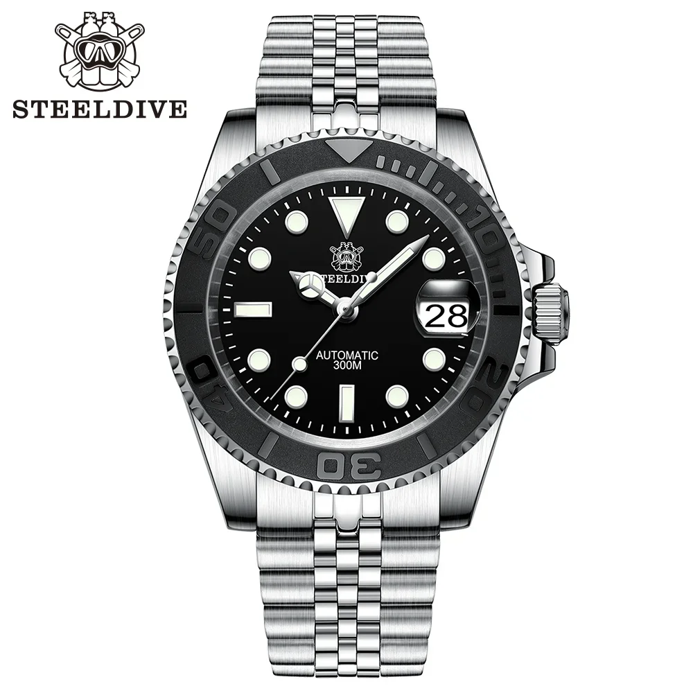 

Часы STEELDIVE SD1953T с водонепроницаемым календарем и увеличением