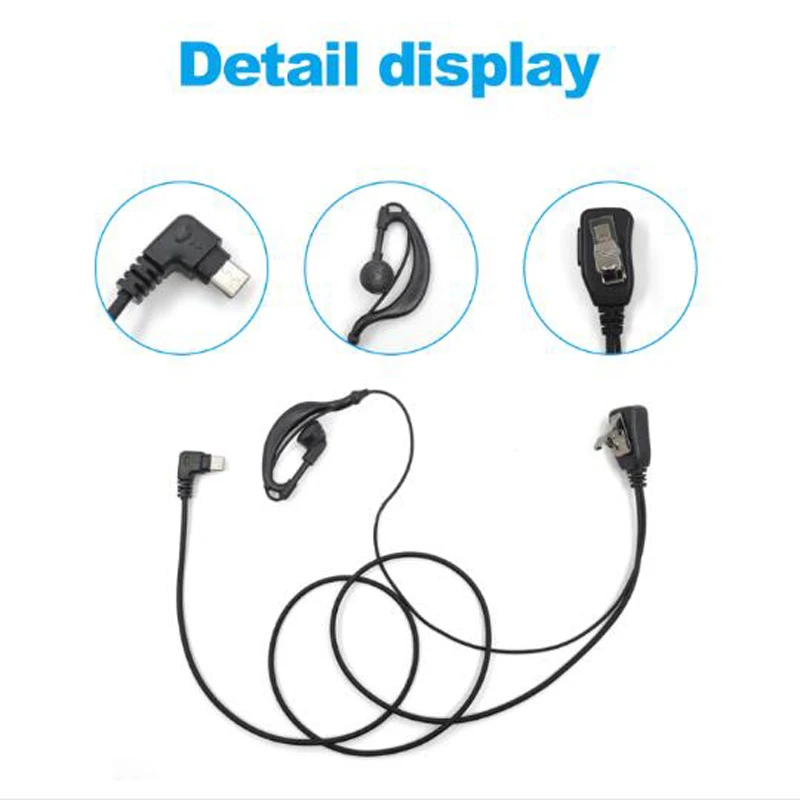Type-C Plug Headset For 4G-G6 W8 HD777A UNIWA F80S Or W8PRO K300 4G Network Rad