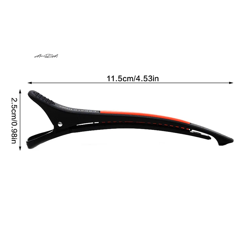 6Pcs Professional Seamless Alligator Hair Clips For Barbershop Haircutting Sectioning Salon And Household Beauty Styling Tools_voghion.com