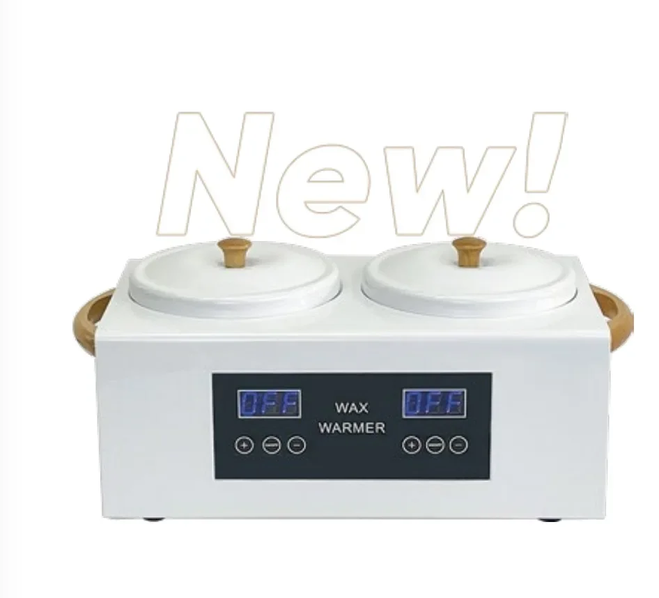 Newest Design Digital Touch Control Double Wax Heater 1000ml Beauty Salon Sugar Wax Melting Pot 2lbs Double Hard Warmer