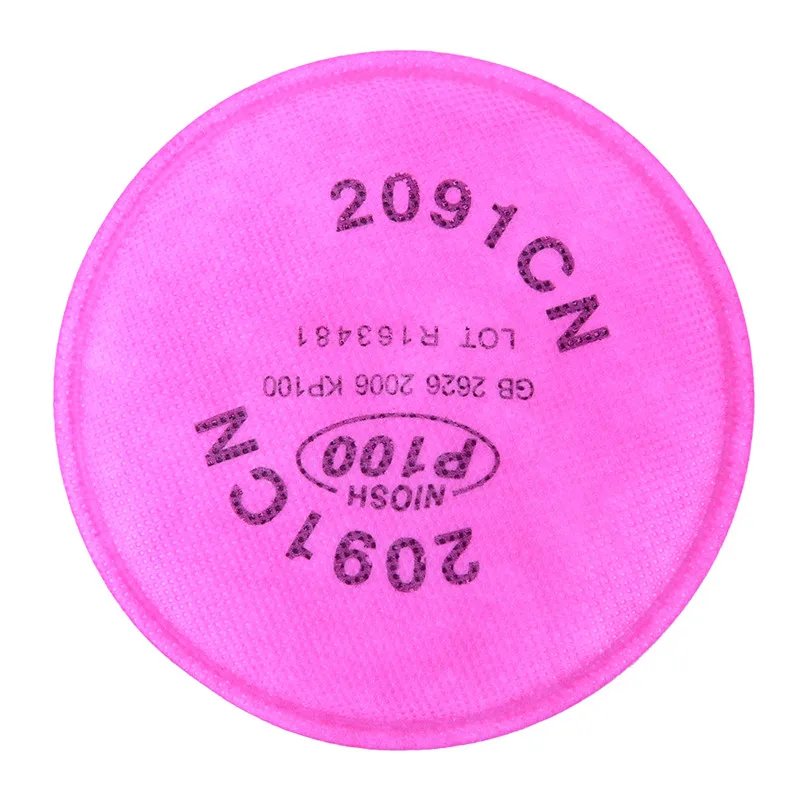 2091 2097 Filter Cotton P100 Dustproof Particle Activated Carbon Filter Cotton Paired With 6200 6800 750 1Pair/2PCS