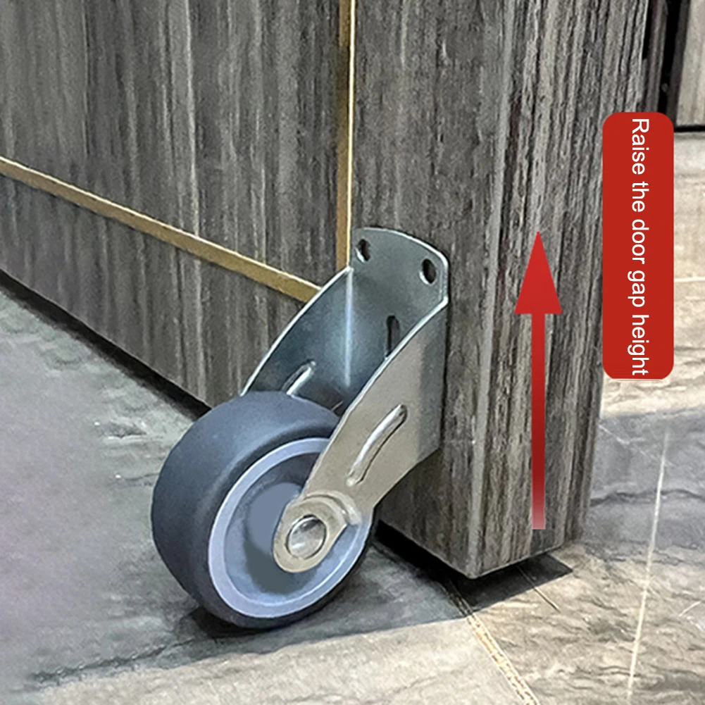 1PC Möbel Caster Seite Montiert Mobile Tür Unterstützung Stille Moving Gate Rollen Haushalt Moving Tool Für Schrank Tür Tische – Detail 7