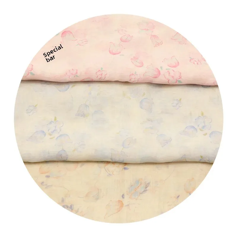 Plain Silk Printed Fabric XR786B-8817 for Spring Summer Cheongsam Dresses Children's Clothing And Accessories Sports Fabric